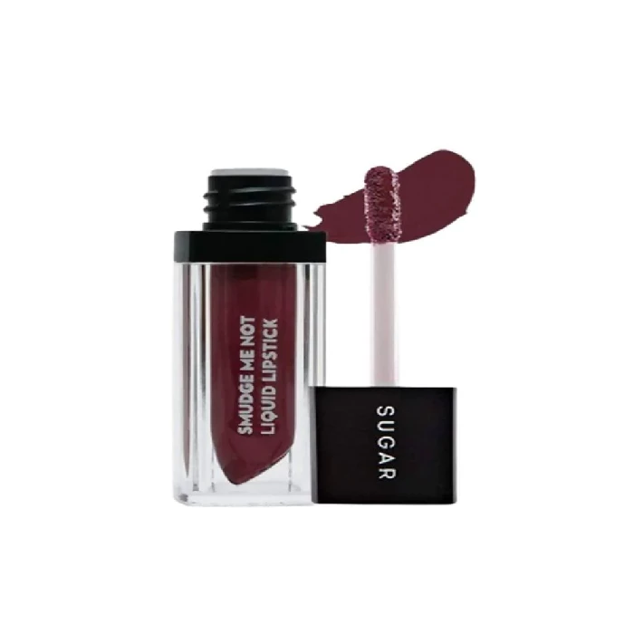 Sugar Smudge Me Not Liquid Lipstick - Divine Praline (Dusty Burgundy), 4.5 ml-1.webp